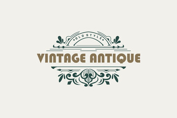 template for business, cafe, bar, restaurant, hipster clothing vintage retro minimalist simple photography elements decoration design