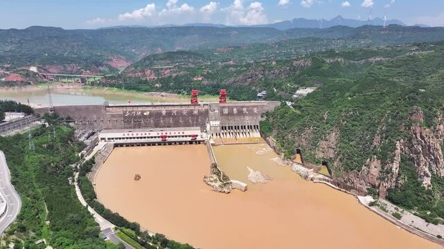 hydropower station of sanmenxia in henan