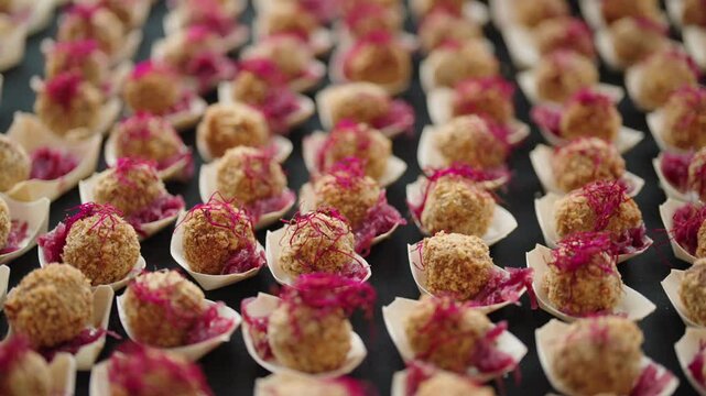 arancini catering snacks at the event