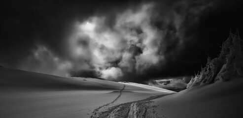 Winter scene from Lofoten