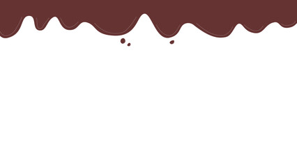 バレンタインに使えるチョコ風シンプルフレーム