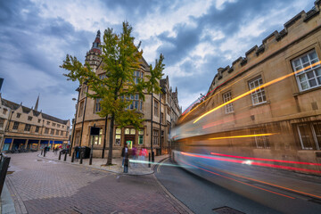 Hobson Street in Cambridge under cloudy sky