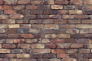 Obraz premium Photo of Old brown brick wall. Background texture for backdrops or mapping