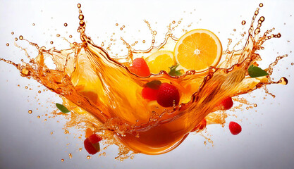 Splash of Fresh Fruit Juice and Designs