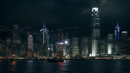 Obraz premium City Lights at Night