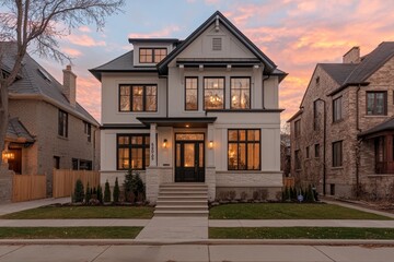 A sleek interior featuring minimalist elements and contemporary style