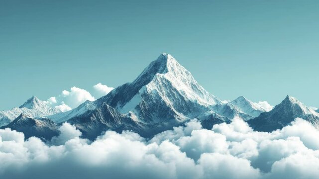 minimalistic cloud and mountains wallpaper