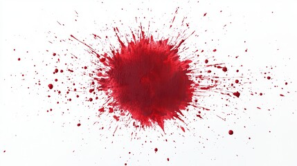 Sophisticated Red and Dark Purple Watercolor Art