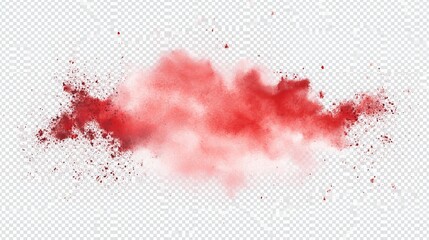 Sophisticated Red and Dark Purple Watercolor Art