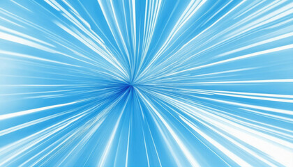 Obraz premium Vibrant blue abstract design showcasing lines radiating from a central point creating a sense of motion and energy