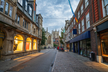 Fototapeta premium St Johns street in Cambridge. England