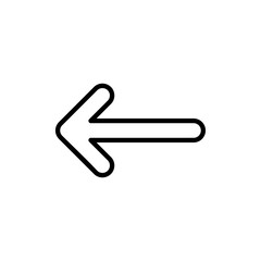 Fototapeta premium Arrow icon vector. Arrow sign and symbol for web design.