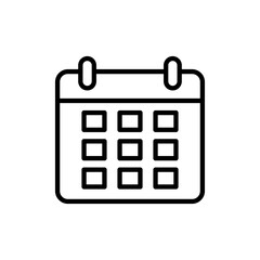 Calendar icon vector. Calender sign and symbol. Schedule icon symbol