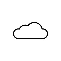 Cloud icon vector. cloud sign and symbol