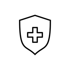 Obraz premium Health insurance icon vector. Insurance health document sign and symbol