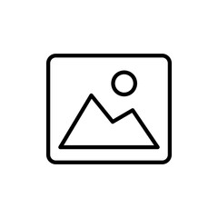 Picture icon vector. photo gallery sign and symbol. image icon