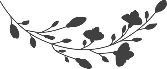 Flowers Branch Silhouette