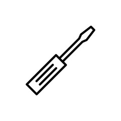 Screwdriver icon vector.tools sign and symbol