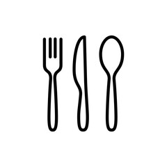 spoon and fork icon vector. spoon, fork and knife icon vector. restaurant sign and symbol