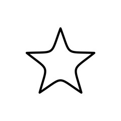 Star icon vector. rating sign and symbol. favourite star icon