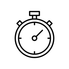 Stopwatch icon vector. Timer sign and symbol. Countdown icon. Period of time