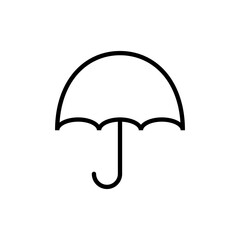 Umbrella icon vector. umbrella sign and symbol