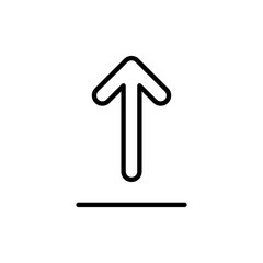 Upload icon vector. load data sign and symbol