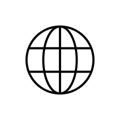 Web icon vector. go to web sign and symbol. web click icon. Global search icon