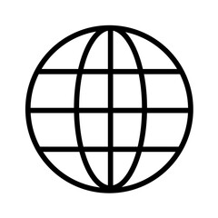 Obraz premium minimalist globe vector illustration featuring a clean design of continents and oceans