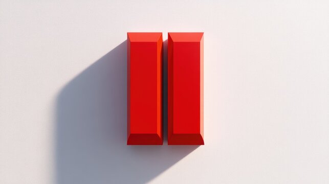 A creative representation of a declining red bar graph on a white background.