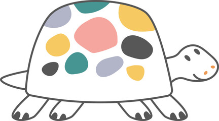 Handdrawn Turtle Lined