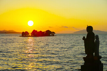 宍道湖の夕日