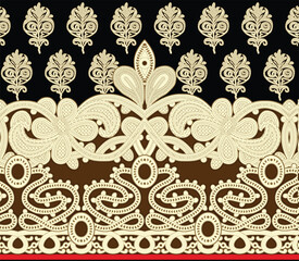 A fusion of Art elegance with geometric floral patterns, creating an upscale design for wallpaper and sophisticated gift wrap.