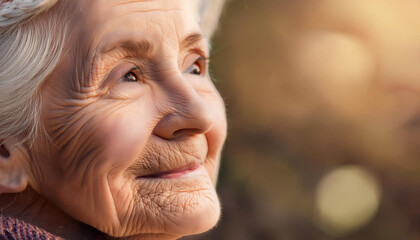 Close-Up of Grandma and Familial Love