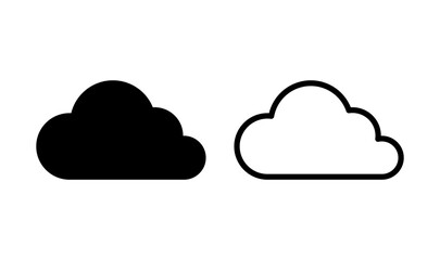 Cloud icon logo design. cloud sign and symbol