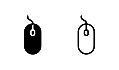 Mouse icon logo design. click sign and symbol. pointer icon vector.