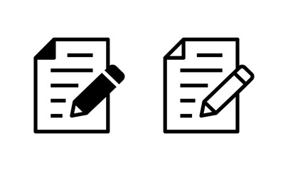 Note icon logo design. notepad sign and symbol
