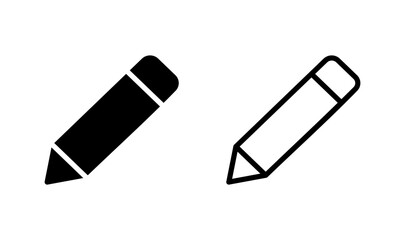 Pencil icon logo design. pen sign and symbol. edit icon vector