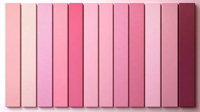 Gradient pink color swatches arranged in a horizontal row.