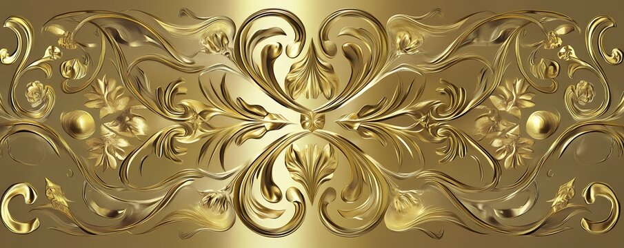 Fototapeta Luxurious Matte Metallic Gold Wallpaper and Background