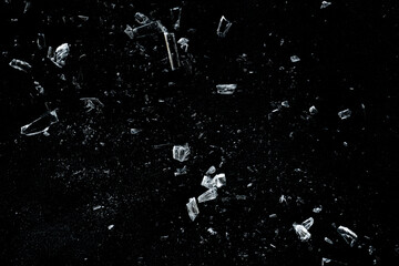 broken glass particle for texture overlay