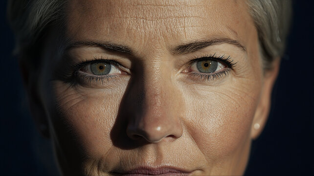 Professional closeup portrait of businesswoman confident expression, Modern executive woman leadership corporate headshot