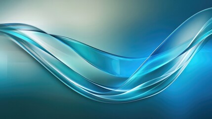 Obraz premium A futuristic abstract glass wave gracefully flowing against a geometric background, blending modern design elements with smooth, fluid shapes.