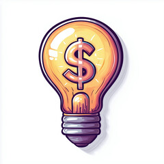 Illuminate Your Investment: Creative Light Bulb Design Signifying Business Ideas and Financial Growth