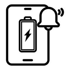 battery Line Icon