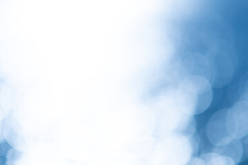 青い背景の玉ボケ