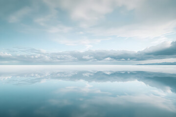 Salar de Uyuni: Mirrored Reflection of Sky in Bolivia's Ethereal Salt Flats During Rainy Season
