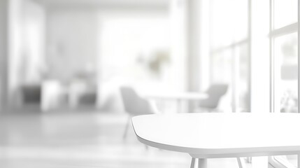 White living room interior with a sofa and a plant