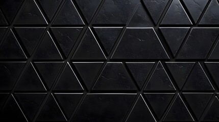 Obraz premium Interlocking Dark Gray Triangular Pattern