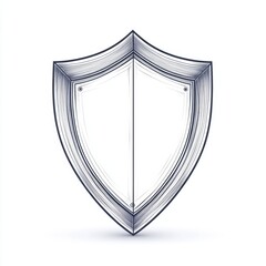 Vector Illustration of a Shield for Enhanced Security and Protection in Graphic Design
